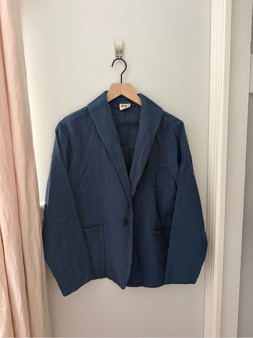 Pact French Blue Coast Blazer. Size S.